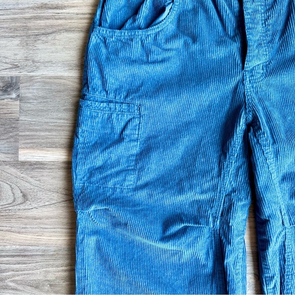 We The Free Modern Love High Rise Pull-On Corduroy Blue Drawstring Cargos Size M - Picture 5 of 15